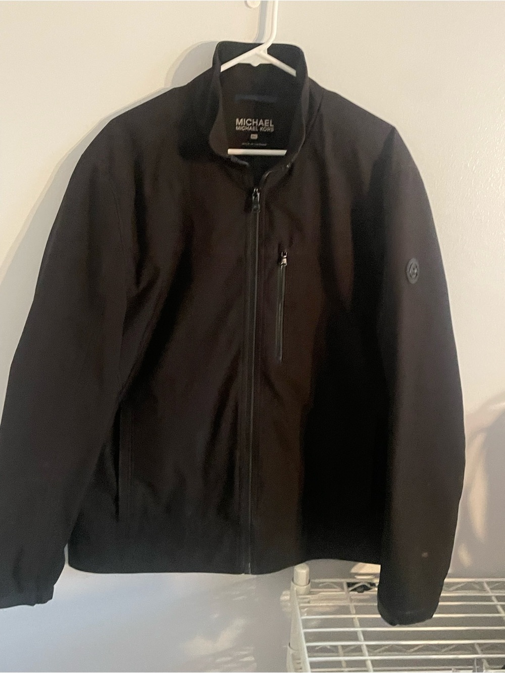 Michael Kors Black Lightweight Zip Jacket